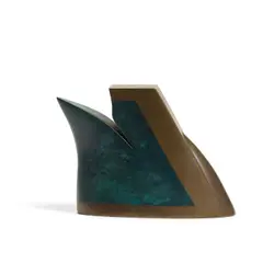 Untitled by Ron Nagle, patinated bronze, sold Jul 2024