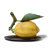 Lemon by Luis Montoya and Leslie Ortiz, patinated bronze, sold Jul 2024