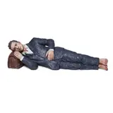 Sean Henry, Man Lying on Side, bronze, oil paint