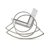 Charles Hollis Jones, Rocking Chair, nickel-plated steel, acrylic