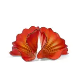 Two Piece Red Amber Persian Set with Black Lip Wrap by Dale Chihuly, for Portland Press, blown glass, one element incised 'Chihuly' and 'PP10', sold Jul 2024