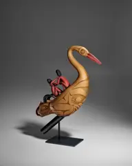 'Oystercatcher Rattle' by Preston Singletary, blown and sand carved glass, sold Jun 2024