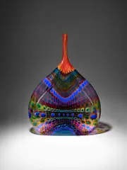 Stephen Rolfe Powell, 'Erudite Gasp Jones', murrine glass with pinched sides, engraved 'Stephen Powell 1994 BF'