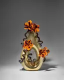 Dale Chihuly, 'Gold Venetian with Topaz Amber Flowers', blown and applied glass, engraved 'Chihuly '11'