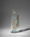 'Big Bang' by Ján Zoričák, fused and polished glass, engraved 'Zoritchak 2013', offered Jun 2024