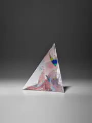 'Star' by Ján Zoričák, fused and polished glass, engraved 'Zoritchak 2014', sold Jun 2024