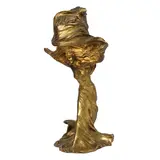 Raoul François Larche, Loie Fuller Table Lamp, gilt-bronze