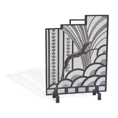 Art Deco-Style, Greyhound Firescreen, wrought iron