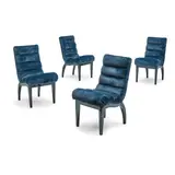 Art Deco-Style, Set of Four Side Chairs