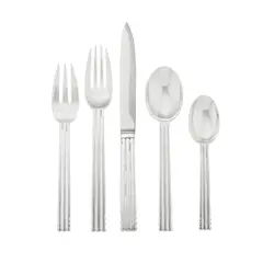 Jean E. Puiforcat, Nantes Pattern Partial Flatware Service For Twelve