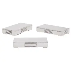 Group of Three Boxes by Georg Jensen, designed by Jorgen Jensen, sterling silver, each with Georg Jensen hallmarks on underside, two stamped '857', the other , sold Mar 2024