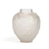 Archers Vase by René Lalique, molded, polished, and frosted glass, apparently unsigned, sold Mar 2024