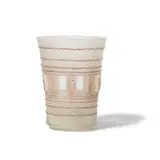 René Lalique, Florence Vase, frosted and clear glass with sepia patina, acid etched 'R