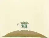 Clare Rojas, Untitled (Animal on Green)