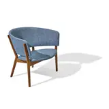 Pair of ND83 Lounge Chairs by Nanna & Jørgen Ditzel, walnut, upholstery, one stamped 'MADE IN DENMARK' on underside, sold Mar 2024