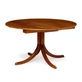 Josef Frank, Extendable Dining Table, for Svenskt Tenn, mahogany, together with three leaves