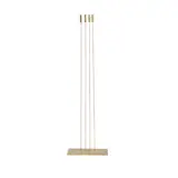 Val Bertoia, Sounds Fine From 4 In Line (Sound Sculpture), B-2835, 4 brass cat-tail tops in line silvered to beryllium copper rods silvered to brass base