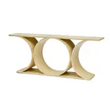 Karl Springer, Double JMF Console Table, lacquered goat skin