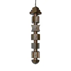Rod Kagan, Hanging Column, patinated bronze