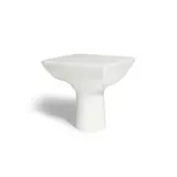 Eric Schmitt, Inca Side Table, for Christian Liaigre, white ceramic, stamped 'E