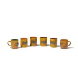 Ken Price, Six Tequila Cups, glazed earthenware, from an edition of 40, three with stickers marked 'MI44 100-' on the underside