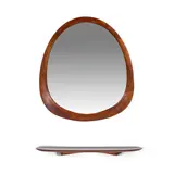 Victor Dinovi, Console and Mirror, walnut, mirrored glass