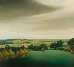 Valerius de Saedeleer, Groot heuvellandschap, Oil on canvas