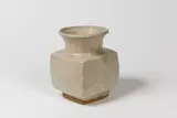 Pierre Culot, Vase en grès à corps carré et col cylindrique inversé