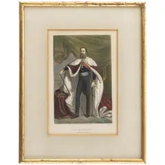J. D. Nargeot, S. M. MAXIMILIEN I. EMPEREUR DU MEXIQUE, Grabado coloreado
