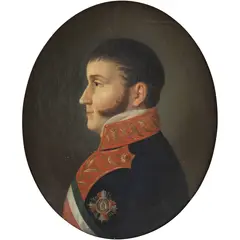Retrato de Agustín de Iturbide, MÉXICO, CA., 1823, Óleo sobre tela