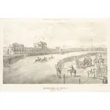 HIPÓDROMO DE MÉXICO (ABRIL DE 1883) by Hesiquio Iriarte y Zúñiga, LitografíaTomada de la obra: "El Veterinario y el Agricultor Prácticos", sold Oct 2024