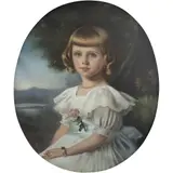 Retrato de Niña, CA., 1912, Pastel sobre papel