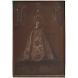 Virgen de Aranzazú, MÉXICO, SIGLO XVIII, Óleo sobre tela