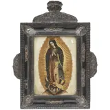 Virgen de Guadalupe, MÉXICO, SIGLO XVIII, Óleo sobre lámina de cobre