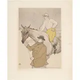 LE JOCKEY SE RENDANT AU POTEAU by A Partir de Henri de Toulouse-lautrec, LITOGRAFIA POR FERNAND MOURLOT, sold Oct 2024