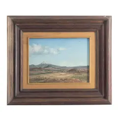 Salomón Hernández Castro, Vista del Popocatépetl, 1977, Óleo sobre tela