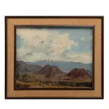 Carlos Andrade Silva, Vista de Iztaccíhuatl, Óleo sobre tela