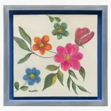 Ana Lms, Sin título (Flores), Mixta sobre tela
