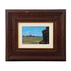 Firmado Sámano V, Paisaje del Bajío, Óleo sobre tela
