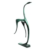 CISNE by José J. "shalom" Almanzor, Bronce, patinado en color verde, sold Oct 2024
