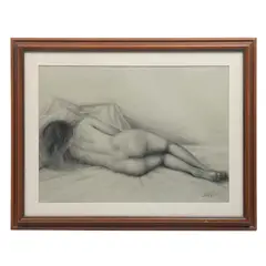 Françoise Noé, Desnudo, 2011, Grafito sobre papel