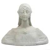 ITALIA, PRINCIPIOS DEL SIGLO XX by Busto de Vittoria Corvinia Cornelii, Mármol blanco, sold Sep 2024