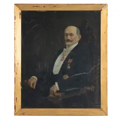 Retrato de caballero by Alfredo Escudero y Esponceda, Óleo sobre tela, sold Sep 2024