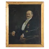 Alfredo Escudero y Esponceda, Retrato de caballero, Óleo sobre tela