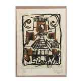 Alberto Gironella, Pirámide, 1981, Serigrafía en papel amate H. C