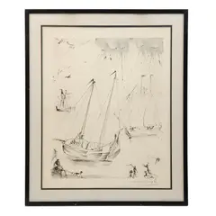 Salvador Dalí, The fishermen, Litografia 146 / 150