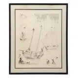 The fishermen by Salvador Dalí, Litografia 146 / 150, sold Sep 2024