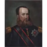 MÉXICO, CA by Retrato de Maximiliano I de Habsburgo, 1900, Óleo sobre tela, offered Sep 2024