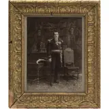 Valleto, RETRATO DEL MINISTRO DE GUERRA Y MARINA FRANCISCO Z. MENA, Fotografía. Firmada y fechada en tercio inferior: "México Mayo 22 de 1908 F. Z. Mena"