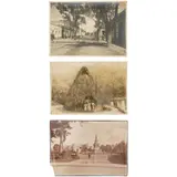Ernst Hugo Brehme, CALLE EN TACUBA / CASA INDÍGENA EN EL TRÓPICO / MONUMENTO A CUAUHTÉMOC EN LA CIUDAD DE MÉXICO, Fotografías